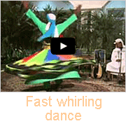Fast whirling dance